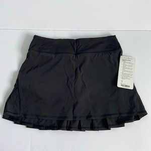 Lululemon Skirt Black Run: Pace-Setter Skirt Size 4 Tall